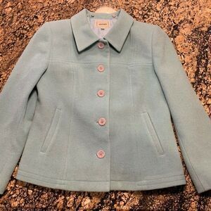 VESPUCCI WOMENS CASHMERE WOOL COAT SIZE 40 JACKET